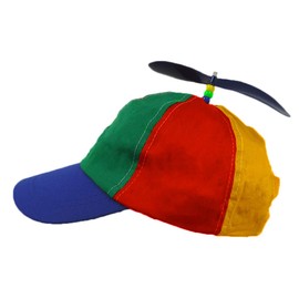 NOVELTY GIANT WWW.NOVELTYGIANT.COM Adult Propeller Brightly Colored Baseball Hat Multicolored