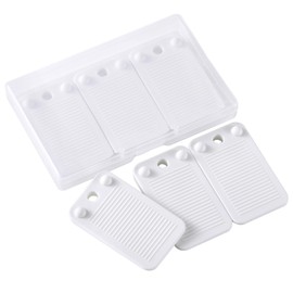 ZZRANYE 6 Pack Leveling Shims for Furniture, Toilets & Tables - White Rubber Wedges for Uneven Floors