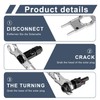 Pack of 2 Solar Spanner Set, MC4 Connector Wrench for