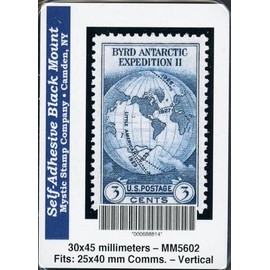 Generic Mystic Stamp Company 30x45mm Horiztonal Black Self-Adhesive Mounts
