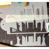 New York City Detailed Skyline Cake Stencil Side C1000 by