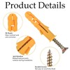 88 Piece Wall Plug Set (44 x Masonry Screws, 44