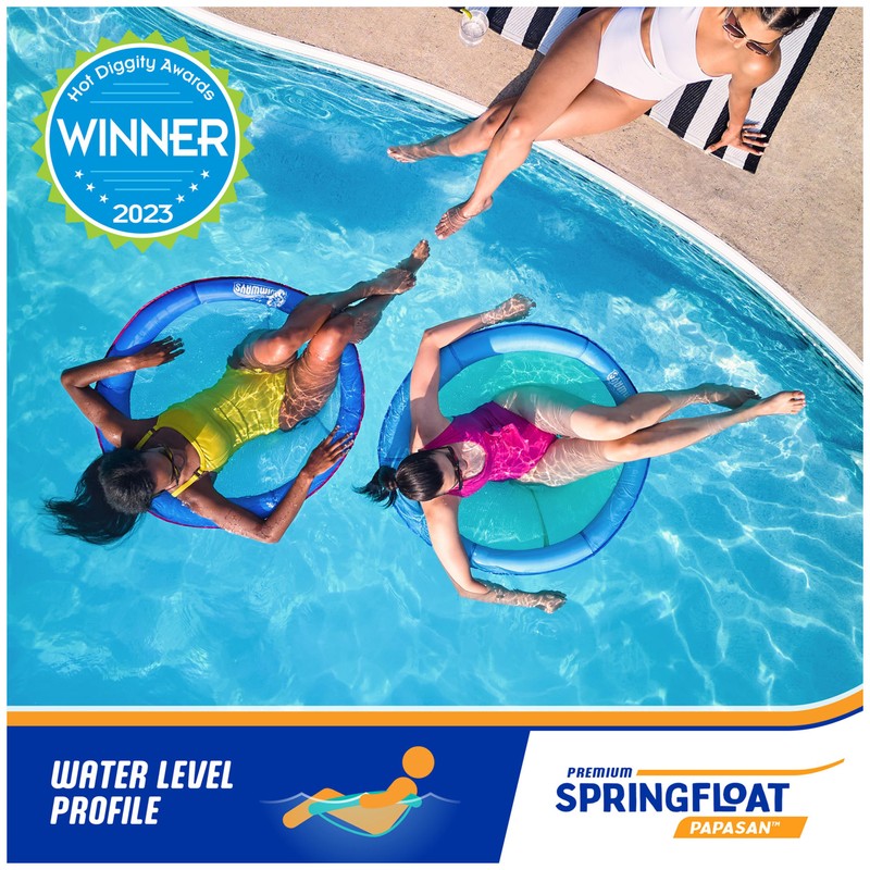 SwimWays Spring Float Premium Papasan Pool Lounger, Inflatable Pool Floats