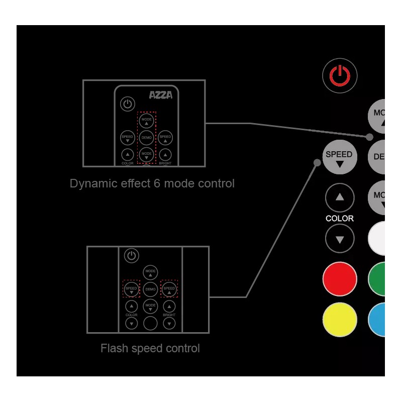 AZZA Hurricane RGB LED Gaming PC Case Cooling Fan 120mm