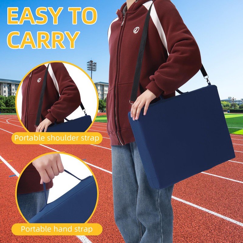 Rasugarlary Stadium Seat Cushions 2 Pcs, 3.15" Thick Bleacher Cushion