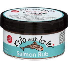 Rub with Love Classic Salmon Rub 3.5 Ounce All Natural Smoky Seasoning for Fish and Meats