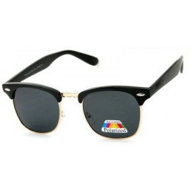 KISS Eyewear CLASSIC VINTAGE 60's RETRO Style SUN GLASSES SHADES Black & Gold Frame Dark Lens