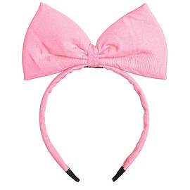 XIELIME Valentines Pink Bow Headbands for Women Girls 1PCS Bowknot Hair Bands Pink Hair Hoop Cute Sweet Headwear Fashion Non-Slip Hair Accessories for Valentine's Day Christmas Gifts Birthday Party