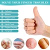 Ptwola 8pcs Finger Cots Silicone Finger Protector Covers Waterproof Soft