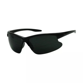 ShadyVEU® ShadyVEU Classic Retro Half Rim Black Military Terminator Style Mens Sunglasses