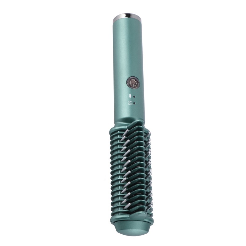 Cordless Hair Straightening Curling Brush Evenly Quickly Heating USB Rechargeable