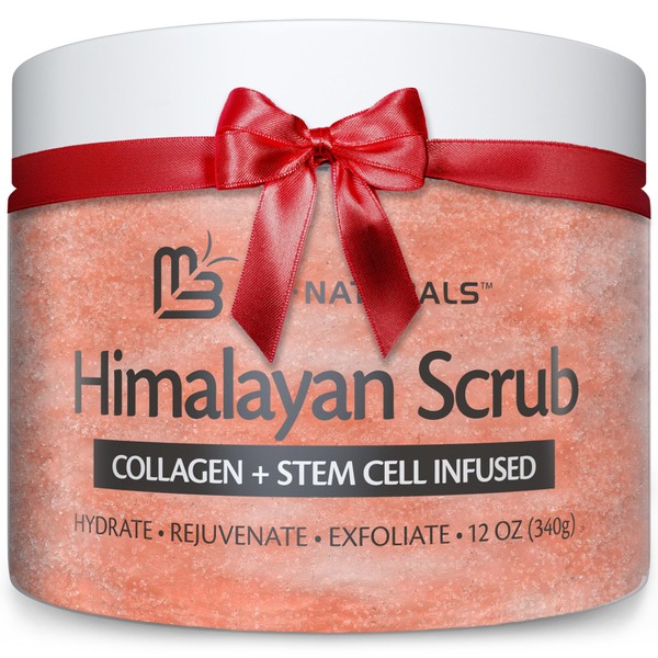 M3 Naturals Himalayan Salt Scrub, Face, Foot, and Body Exfoliator
