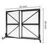 Fire Beauty Fireplace Screen with Doors, 2-Pannel Handcrafted Solid Wrought