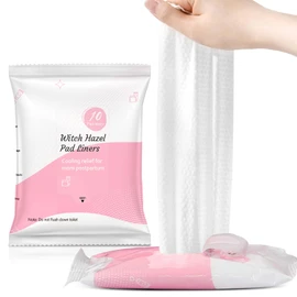 UHdod Postpartum Witch Hazel Pads, Perineal Wipes Cooling Pad Liners 24 Ct