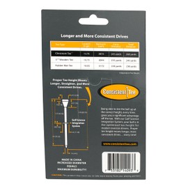 Consistent Tee Beveled Biodegradable 3-1/4" 10-Pack Tees