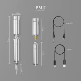 Tattoo Machine 5pcs A (802 Tattoo Machine, Silver)