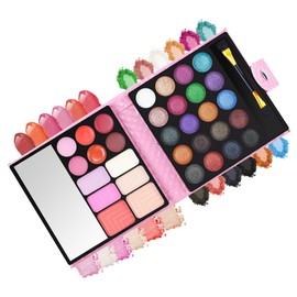 PhantomSky 32 Colours Eyeshadow Palette Makeup Kit with Lip Gloss Concealer and Blush #4 - Perfect for Professional and Daily Use