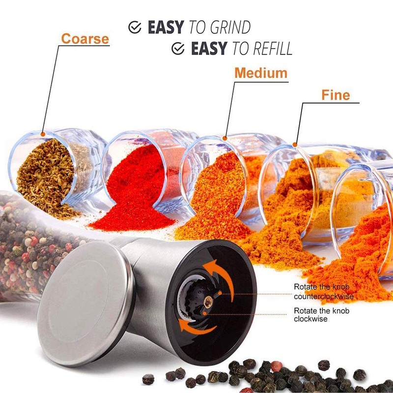 Pepper Grinder or Salt Grinder, Best Spice Mill with Ceramic