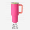 Modern 40 oz Tumbler with Handle & Simple Flip Straw