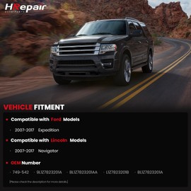 HRepair Window Regulator Front Driver Side fits for 2007-2017 Ford Expedition & Lincoln Navigator Replacement Dorman 749-542 Power Window Regulator(with Panel/Without Motor)