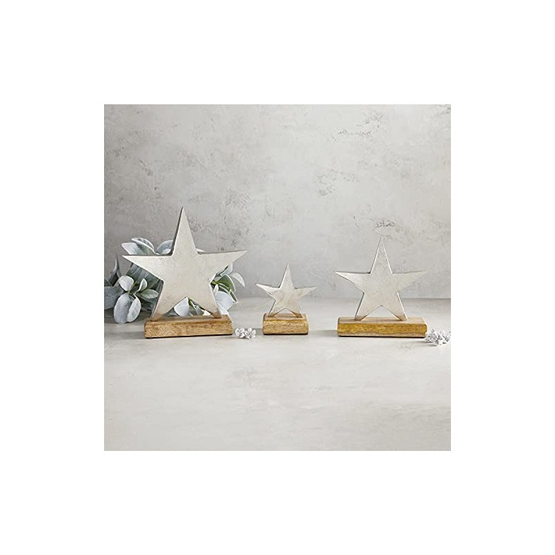 47th & Main Holiday Tabletop Decor, Small, Silver Star