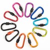 10 PCS Caribeearners, D Shape Carabiner Clips, 3" Lightweight Carabiner
