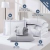 Nestl 7 Piece California King Comforter Set – White Reversible
