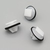 VVO 10 x White Plastic Lower Exterior Door Fixing Clips