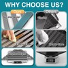 COOL-ANGLE Corner Sink Drying Rack, 16"x9.5" Rust-Proof Aluminum Triangular Dish