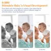 50 Pages Visual Stimulation Flashcards, 25 PCS Black and White