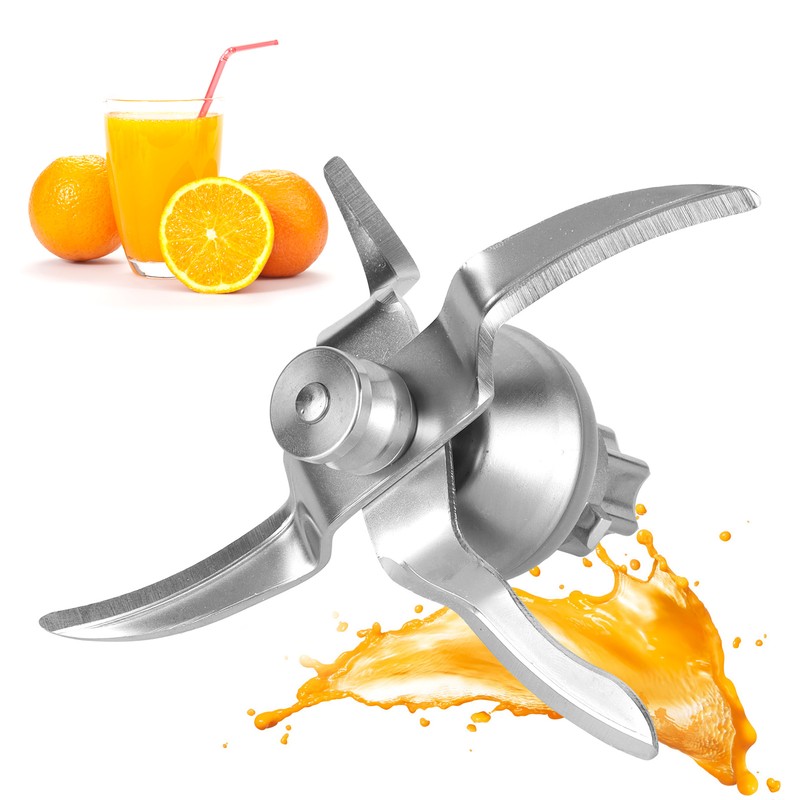 Stainless Steel Blender Blade Head with Cleaning Brush Replacement Parts