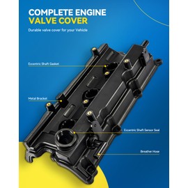 PHILTOP Engine Valve Cover Compatible with Chevy Sonic 2012-2018, Cruze 2011-2015 & 2016 Limited, Aveo/Aveo5 2009-2011, for Pontiac G3 2009-2010, Valve Cover Kits Replace# 55564395 & 55558673