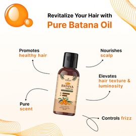 KRIAA GOODNESS Pure Batana Oil for Hair (100ml) | Daily Use Scalp Oil Massage Natural Hair Strengthening | for Healthy Hair Adds Shine Sweet Smell Pre Shampoo