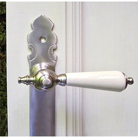 Antikas - Front Door Fittings Antique - Historical Original Brushed Nickel