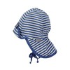 Sterntaler Unisex Schirmmütze mit Nackenschutz, Blau, 53 cm