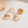 NIQIPOK Chunky Stackable Gold Rings for Women Non Tarnish Thick