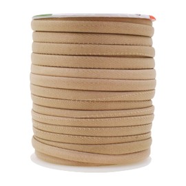Mandala Crafts Tan Polyester Cotton Welting Cord for Upholstery Welt Cord Piping Rope Filler Sewing - 20 YDs ¼ Inch Cotton Piping Cord Welt Cording for Drapery Pillow Trimming