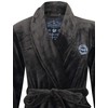 Tokyo Laundry Men's Alps Fleece Dressing Gown - Dark Grey