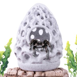 Aquarium Cave - Aquarium Cave Betta Fish Tank Accessories | Aesthetic Betta House Safe Habitat, Porous Stone Ornament for Breeding, Resting, Hiding