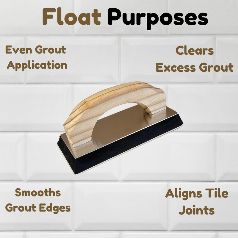 Grout Float 21.5cm x 10cm | Grouting Float With Beveled