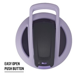 BlenderBottle Strada Sleek Insulated Stainless Steel Water Bottle with Wire Whisk, 25-Ounce, Lavender Ombre