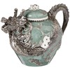 Blue Sky Ceramic Dragon Teapot, 10 x 7 x 7",