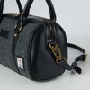 Islander The Medium Duffel Harris Tweed & Microfibre Leather (Black