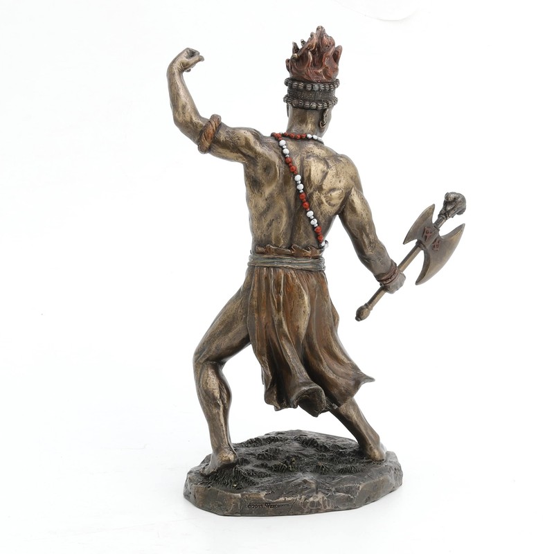 African God of Lightning and War Chango Shango Statue Voodoo