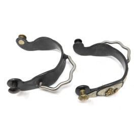 AJ Tack Wholesale Antique Brown Barrel Racer Bumper Spurs - Ladies