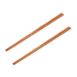 32 cm Extra Long Wooden Chopsticks - 2 Pairs Reusable Chinese Cooking Sticks & Wooden Chopsticks, Non-Slip Design, Perfect as Chopsticks for Eating
