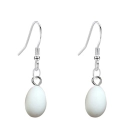JDONL Simulated Resin Quail Egg Earrings for Women Cute Funny Food Egg Dangle Drop Earring Party Jewelry, Large, Metal, No Gemstone