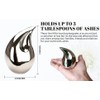 4 Pcs Unique Silver Teardrop Small Keepsake Cremation Urns for