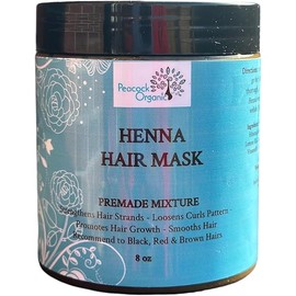 Mehndi Henna Hair Mask - Ayurvedic Herbs Hair Conditioning - Strengthen Hair Treatment - Nourish Your Hair Naturally with Our Premade Henna Hair Mask 8oz