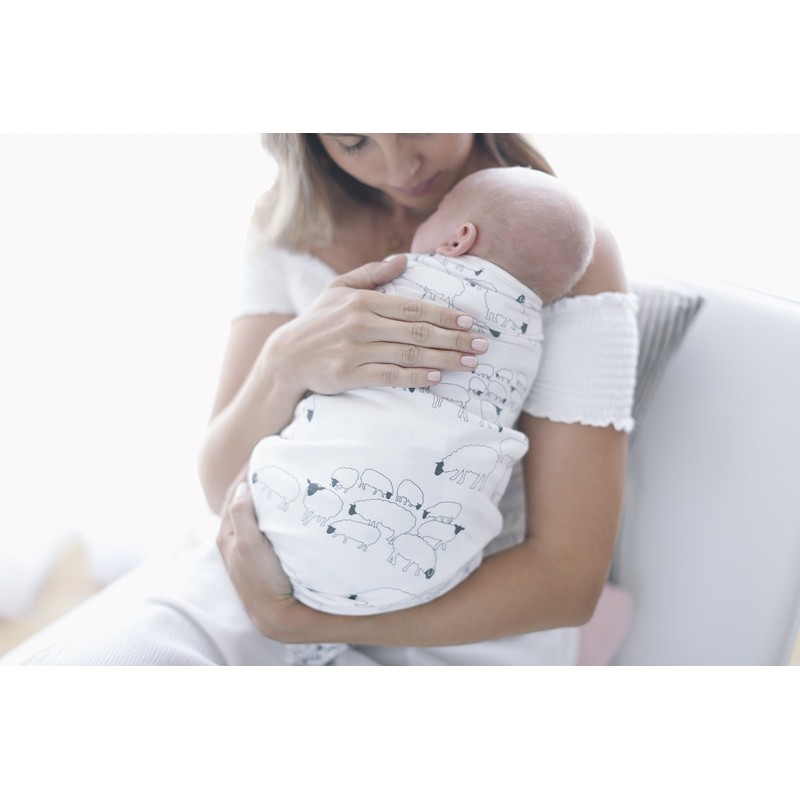 Ergobaby Ergonomic Baby Swaddle Wrap for Newborns, with Hip Positioner